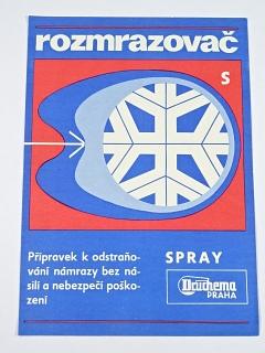 Spray Kontaktol - Rozmrazovač - letáky - Druchema Praha