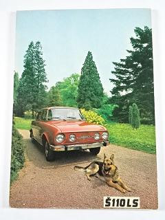Škoda 110 LS - nelinkovaný blok A4 - Krkonošské papírny n. p. Hostinné