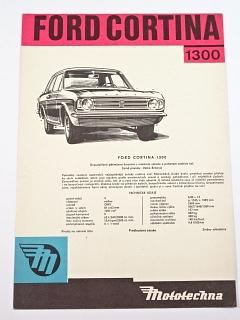 Ford Cortina 1300 - prospekt - Mototechna