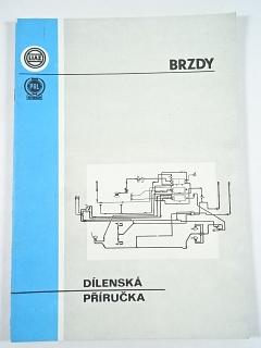 Liaz - dílenská příručka pro brzdové soustavy  - vozů řady 100, 110, 120, 150, 250 a kolového tahače ŠT 180 N - 1990