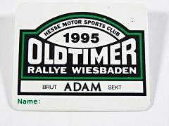 Oldtimer Rallye Wiesbaden - 1995 - Hesse Motor Sports Club - odznak