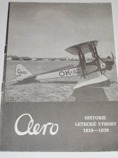 Aero - historie letecké výroby 1919 - 1939