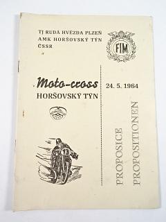 Motocross Horšovský Týn - 24. 5. 1964 - proposice