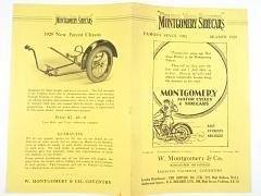 Montgomery Sidecars - Season 1929 - prospekt - REPRINT