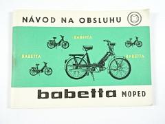 Babetta typ 28 - moped - návod na obsluhu a údržbu - 1970 - JAWA