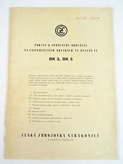 ČZ - pokyny k správnému broušení na universálních bruskách na kulato ČZ BK 3, BK 5