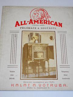 All-American - přijímače a součásti - prospekt - 1927