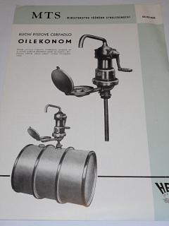 HEFA - ruční pístové čerpadlo Oilekonom - prospekt - 1957