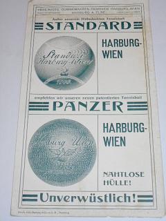 Harburg - Wien - Tennisball - Standard, Panzer - leták