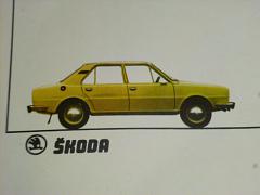 Škoda 105, 120 - kartonová obálka na prospekty