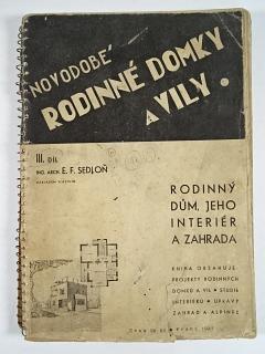 Novodobé rodinné domky a vily - III. díl - E. F. Sedloň - 1937