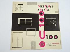 Sektorový nábytek U 100 - UP závody Rousínov - prospekt