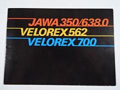 JAWA 350/638.0, Velorex 562, 700 - 1985 - prospekt - rusky