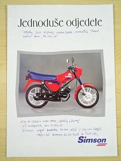 Simson - S 53 OR, S 83 OR, S 53 B, S 83 B, S 53 N, S 53 CX, S 83 CX, S 53 E, S 83 E - prospekt - 1993 - Jednoduše odjedete