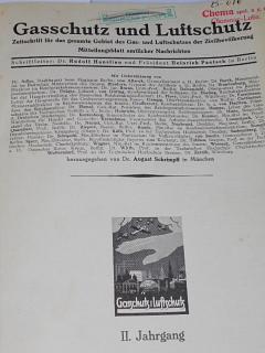 Gasschutz und Luftschutz - II. Jahrgang - 1932