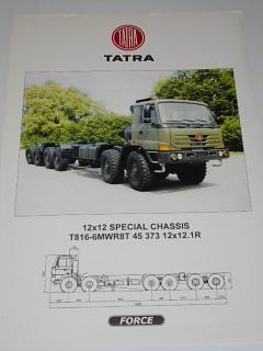Tatra Force 12x12 special chassis T816-6MWR8T 45 373 12x12.1 R - prospekt bez textu