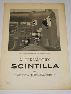 Scintilla - alternátory pro traktory a průmyslové motory - 1932