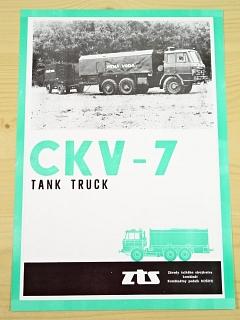 Tatra 815 CKV-7 tank truck - prospekt - ZTS Košice