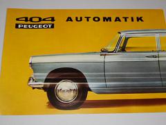 Peugeot 404 Automatik - prospekt - 1967