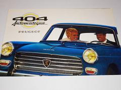 Peugeot 404 Automatique - prospekt - 1967