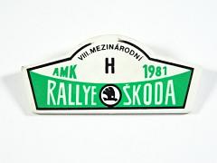 Rallye Škoda 1981 - AMK - odznak