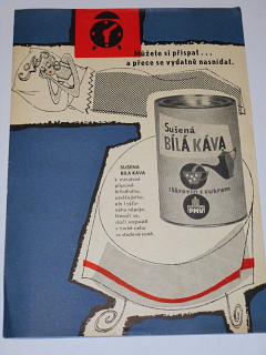 Sušená bílá káva - Průmysl mléčné výživy, n. p. - leták - 1960