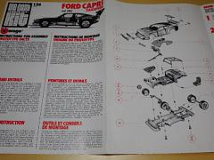 Burago - Ford Capri Zakspeed - pokyny pro montáž