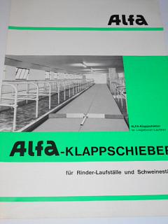 Alfa - Klappschieber für Rinder-Laufställe und Schweineställe - prospekt - 1969