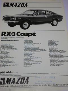 Mazda RX-3 Coupé - prospekt