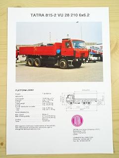 Tatra 815-2 VU 28 210 6x6.2 - prospekt