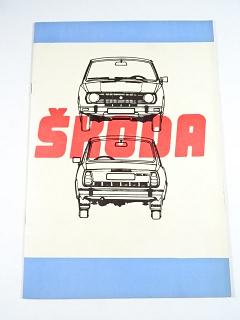 Škoda 105 L, 120 L, 120 LS, 120 GLS - nářadí  - 1978 - AZNP Mladá Boleslav