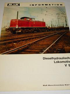 MaK Dieselhydraulische Lokomotive V 90 - prospekt - 1963