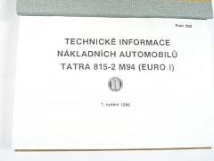 Tatra 815-2 M94 (Euro I) - technické informace nákladních automobilů -1996