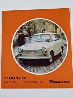 Trabant 601 - Malý obsahem, velký výkonem - 1975 - prospekt - Mototechna