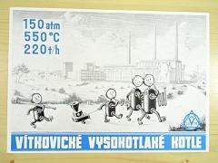 Vítkovické vysokotlaké kotle - Vítkovické železárny n. p. Ostrava - prospekt