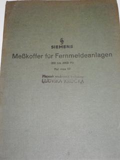 Siemens - Messkoffer für Fernmeldeanlagen 300 bis 2800 Hz Rel mse 57 - 1942