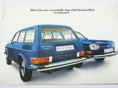 Volkswagen VW Variant 411 E - 1969 - prospekt