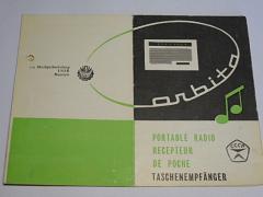 Orbita - rádio - návod k obsluze - 1969