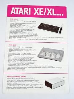 Atari XE/XL...  prospekt - Tuzex