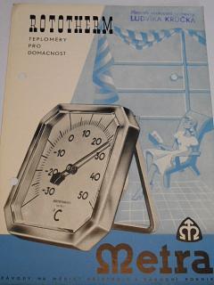 Metra - Rototherm - teploměry pro domácnost - prospekt - 1950