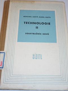 Technologie II - soustružník kovů - Bohumil Janyš, Karel Raftl - 1961