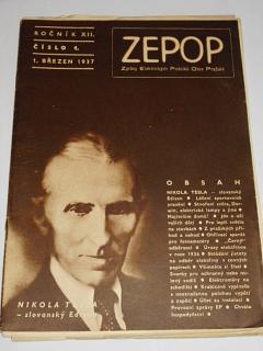 ZEPOP - Zprávy elektrických podniků obce Pražské - ročník XII., číslo 1 - 1937