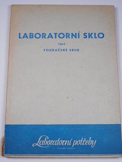 Laboratorní sklo - část foukačské sklo - 1956 - Laboratorní potřeby n. p.