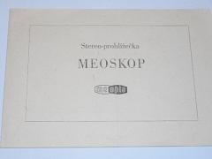 Meopta - stereo-prohlížečka Meoskop - návod k použití - 1960