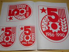 Pětiletka 1986 - 1990 - plakát - propagace