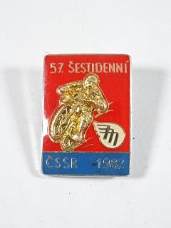 57. šestidenní - ČSSR 1982 - Mototechna - odznak