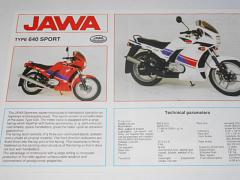 JAWA 350 type 640 sport - prospekt