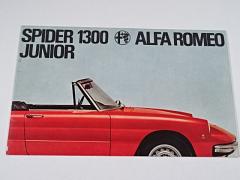 Alfa Romeo - Spider 1300 Junior - prospekt