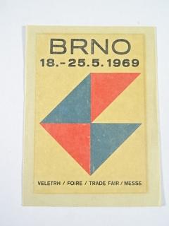 Brno - 18. - 25. 5. 1969 - veletrh - obtisk