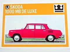 Škoda 1000 MB de luxe - prospekt - Motokov
